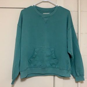 Lucky Brand teal crew neck size M